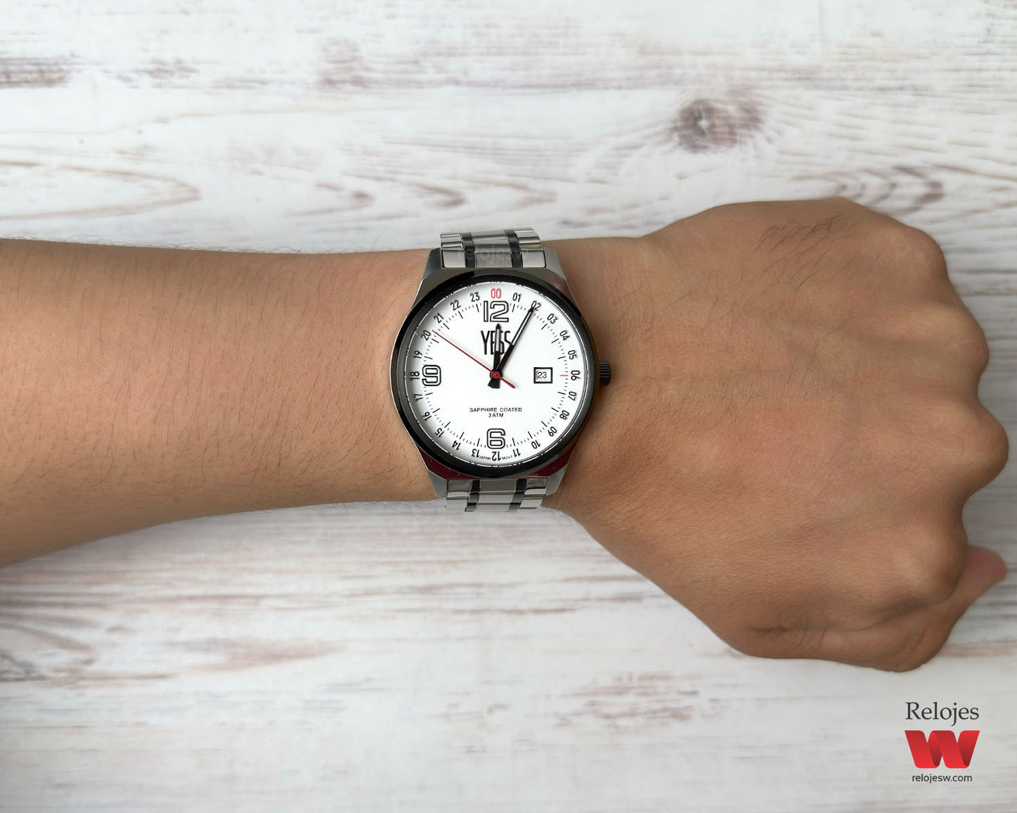 Reloj Yess Hombre Plateado Y24117-5