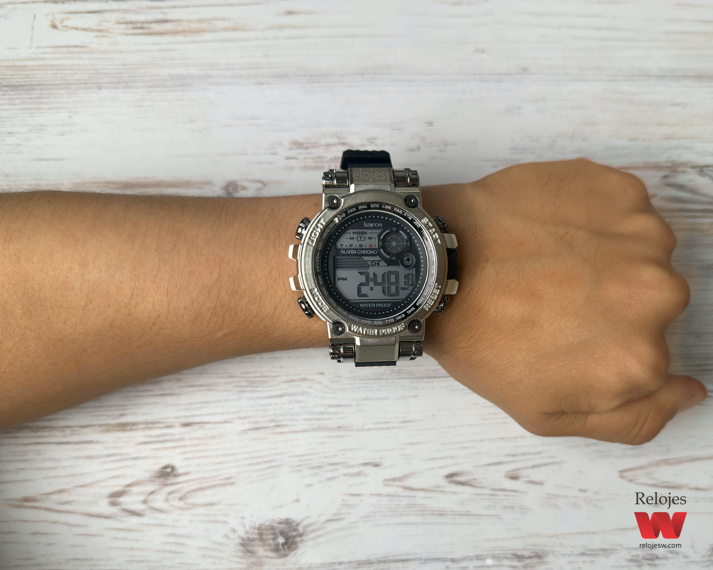 Reloj Kairos Hombre Negro Plateado DM1906B-NEPL