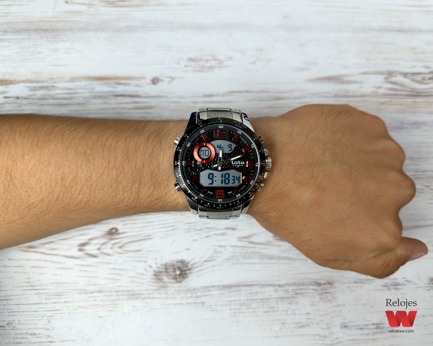 Reloj Loto Hombre Plateado LT-2421-PLRO