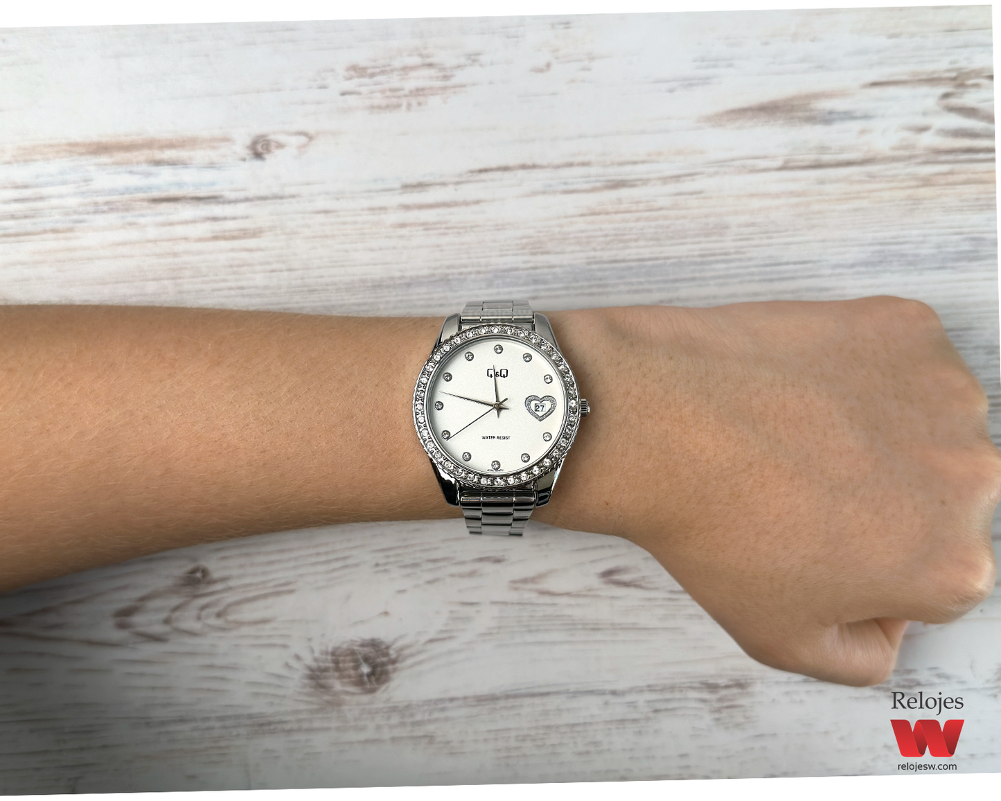 Reloj Q&Q Mujer Plateado A19A500Y