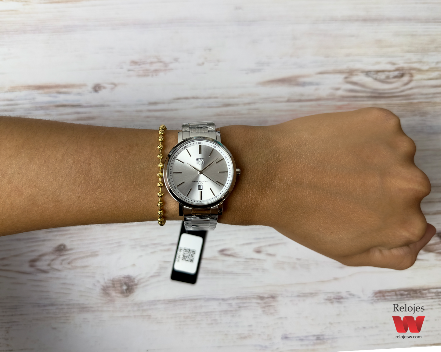 Reloj Yess Mujer Plateado SM-22026-PL