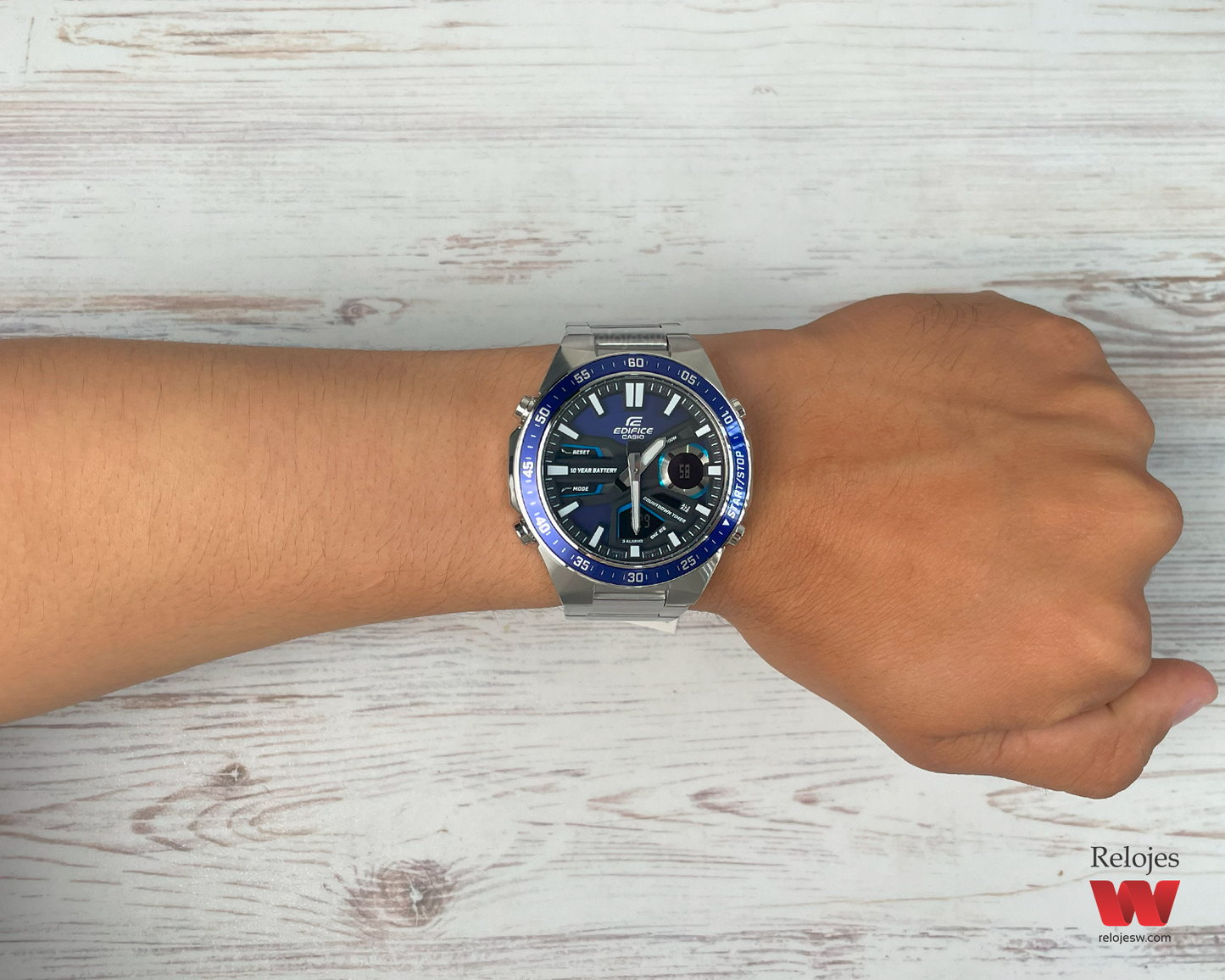 Reloj Casio Edifice Hombre Plateado EFV-C110D-2AV