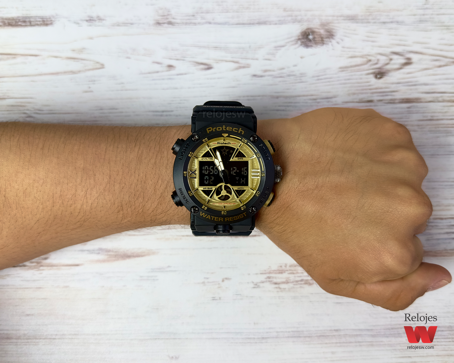 Reloj Loto Hombre Negro Dorado PT-0032-NEDO