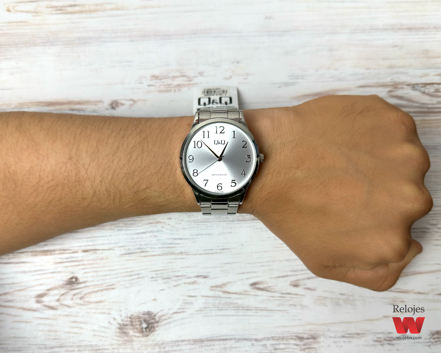Reloj Q&Q Hombre Plateado C10A015Y