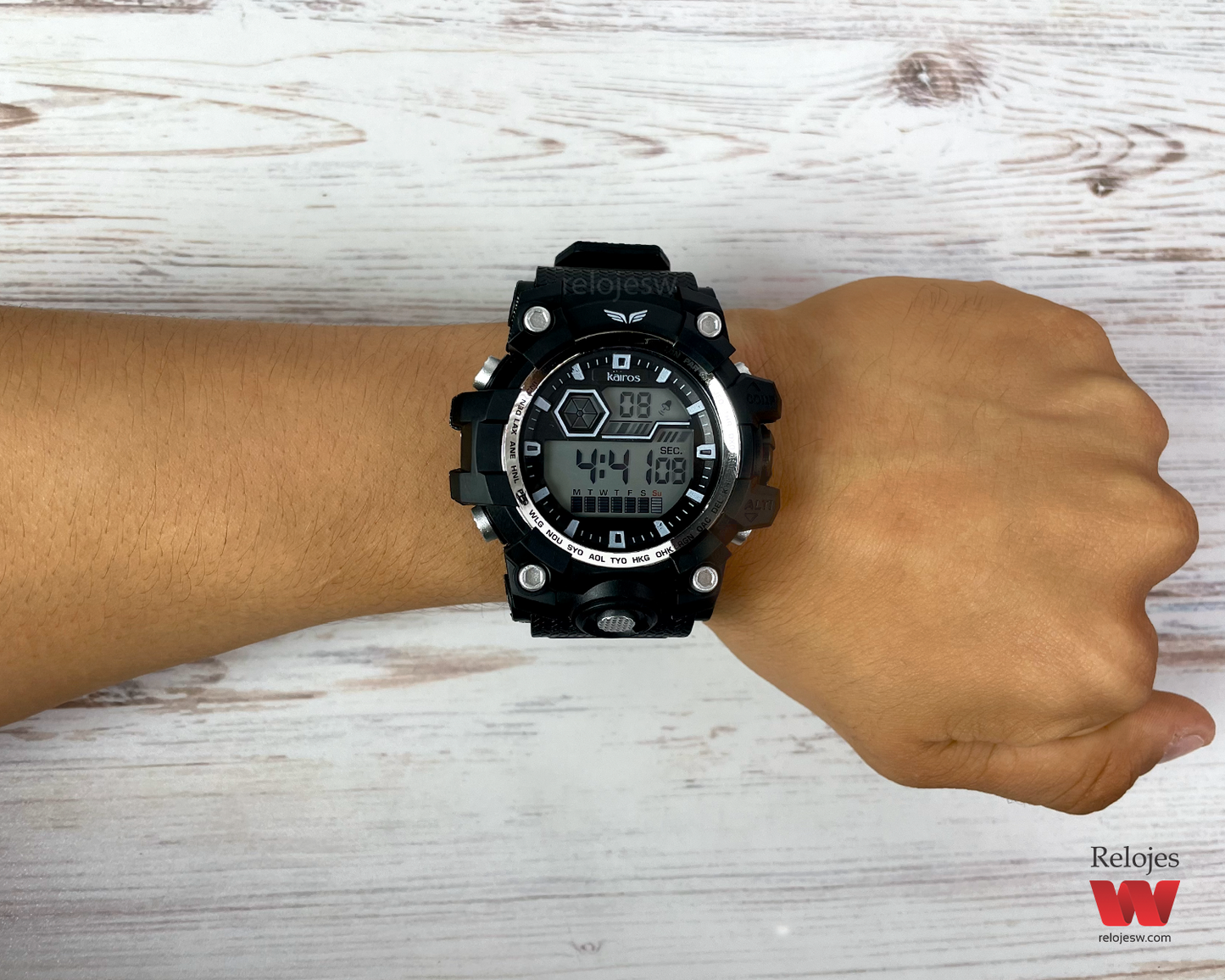 Reloj Kairos Hombre DM1623 Negro Plateado