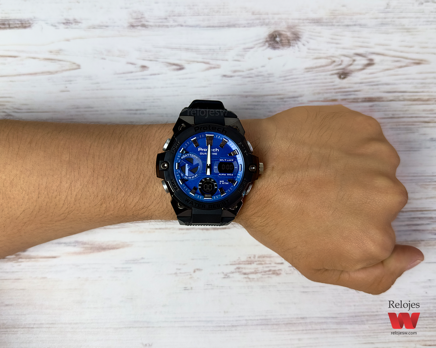 Reloj Loto Hombre Negro Azul PT-0030-NEAZ