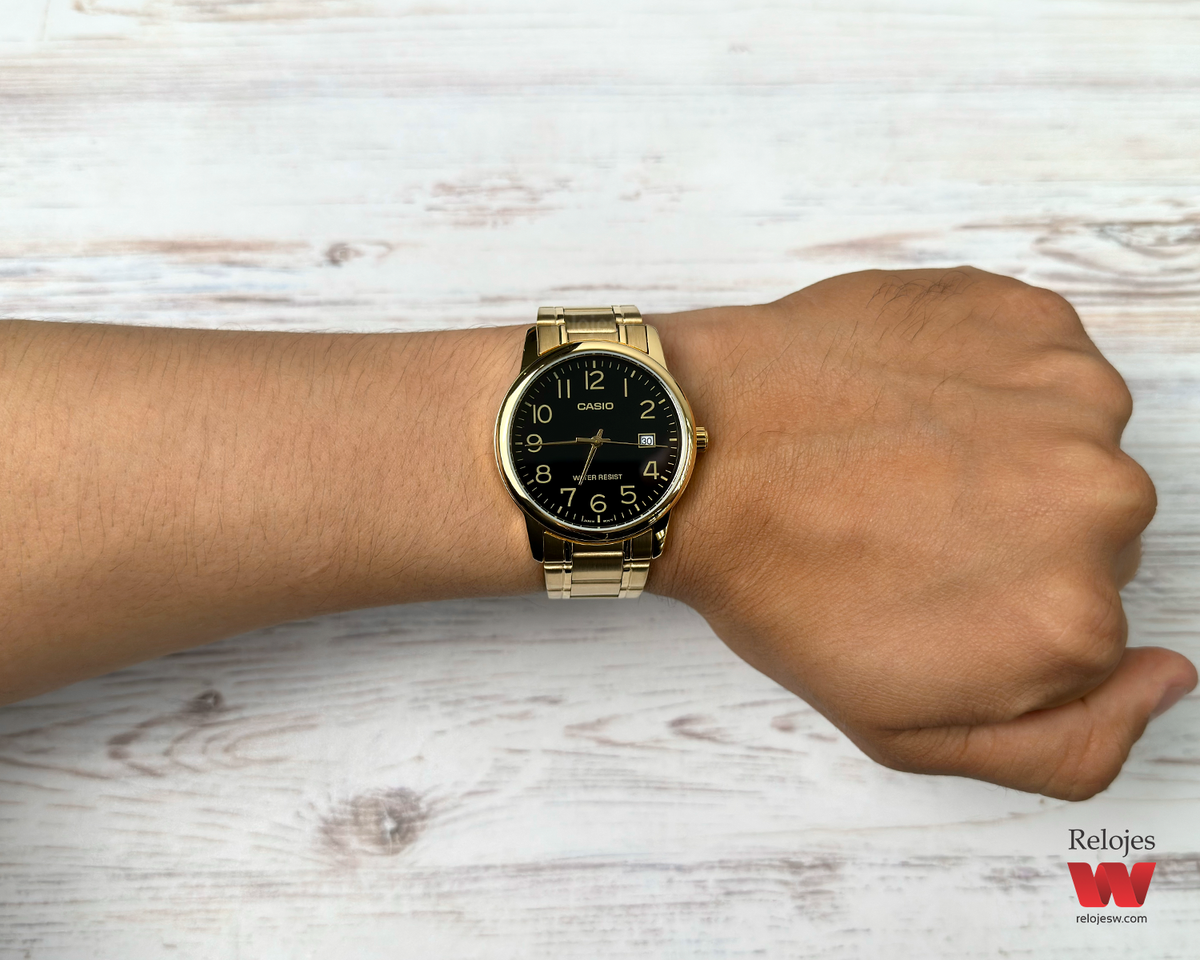 Reloj Casio Hombre Dorado MTP-V002G-1B
