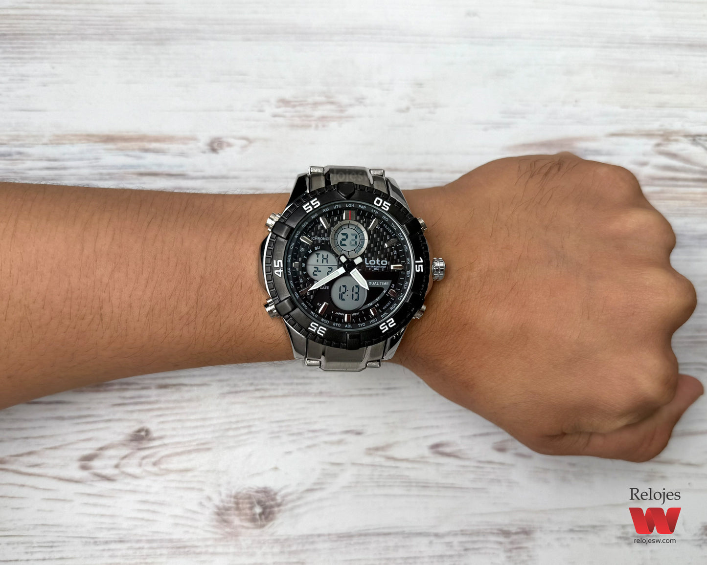 Reloj Loto Hombre Plateado LT-2422-PLNE