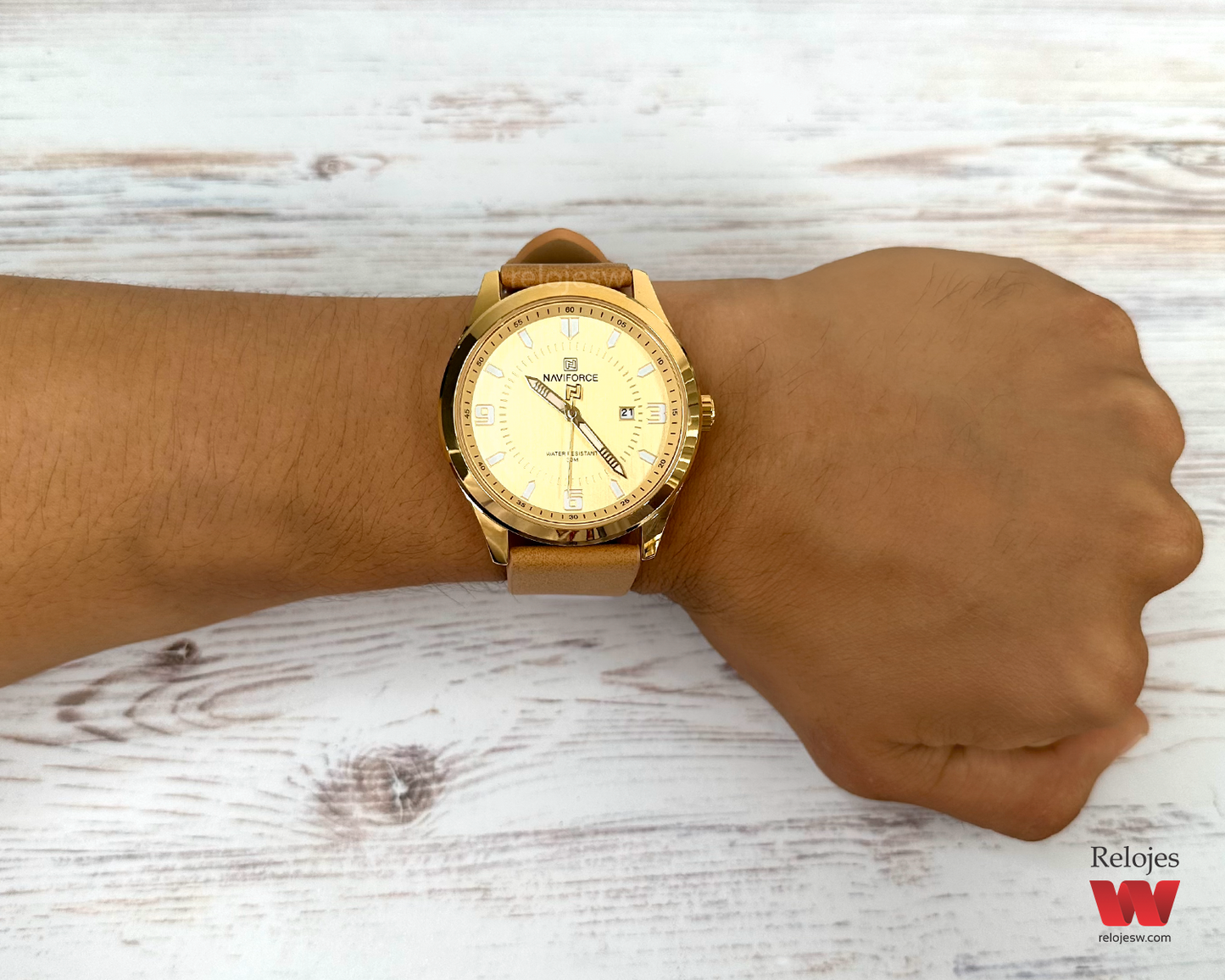 Reloj Naviforce Hombre NF8024 Café Dorado