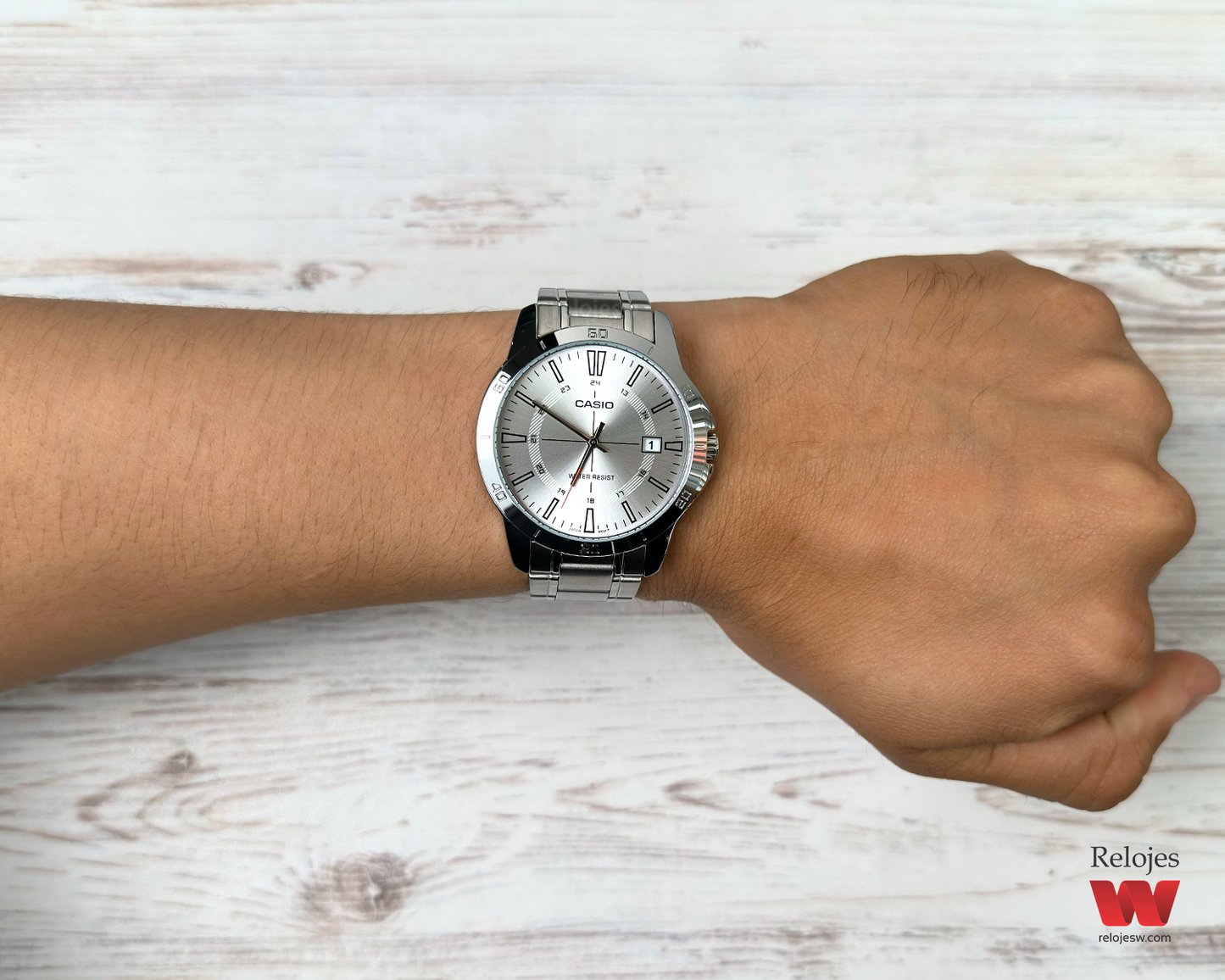 Reloj Casio Hombre Plateado MTP-V004D-7C