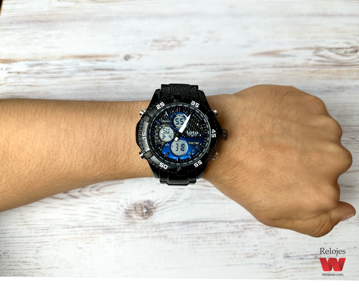 Reloj Loto Hombre Negro LT-2422-NEAZ