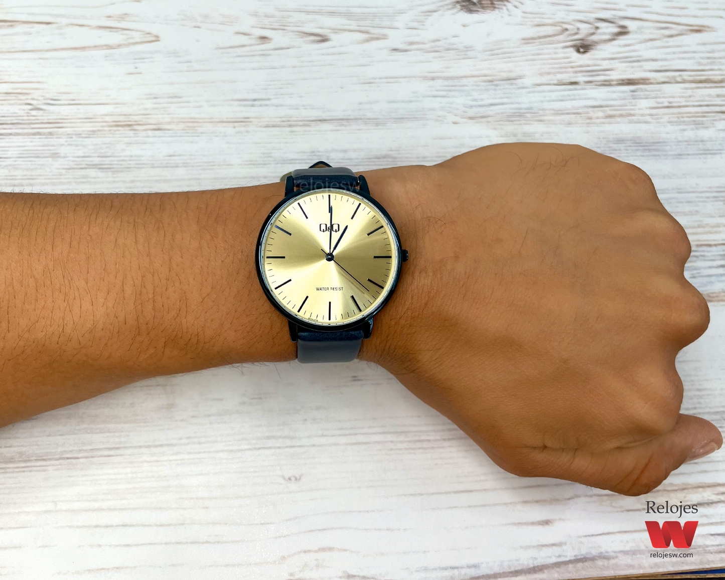 Reloj Q&Q Hombre QZ00J818Y Azul Dorado