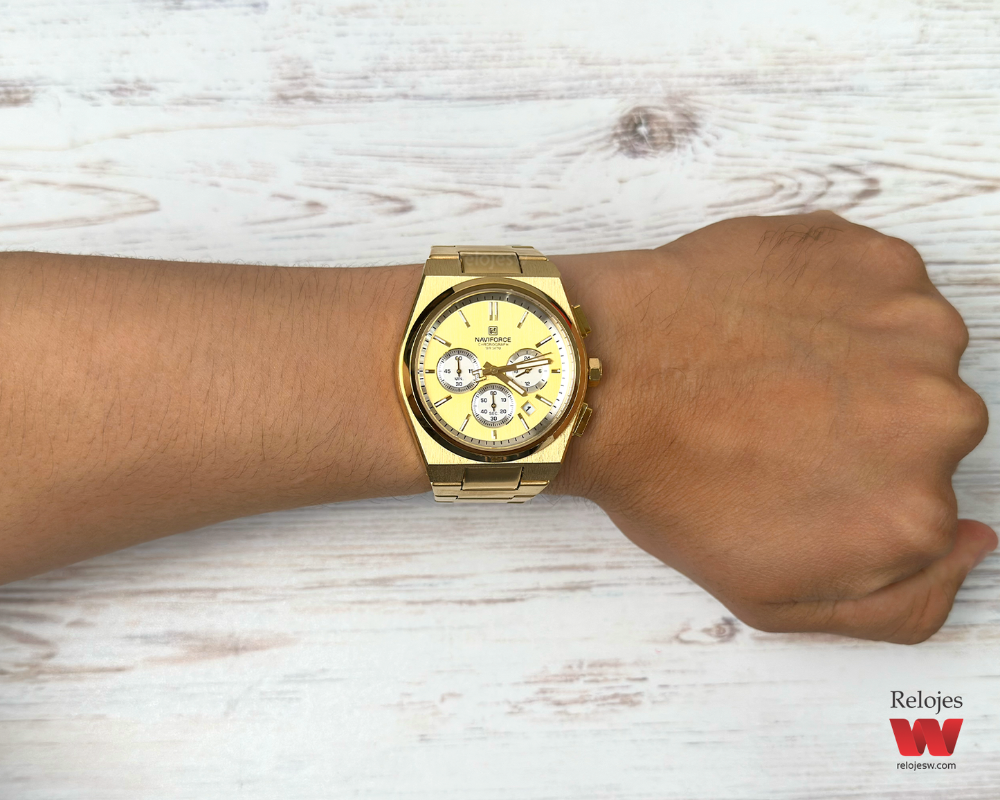 Reloj Naviforce Hombre Dorado NF8048G-DODO