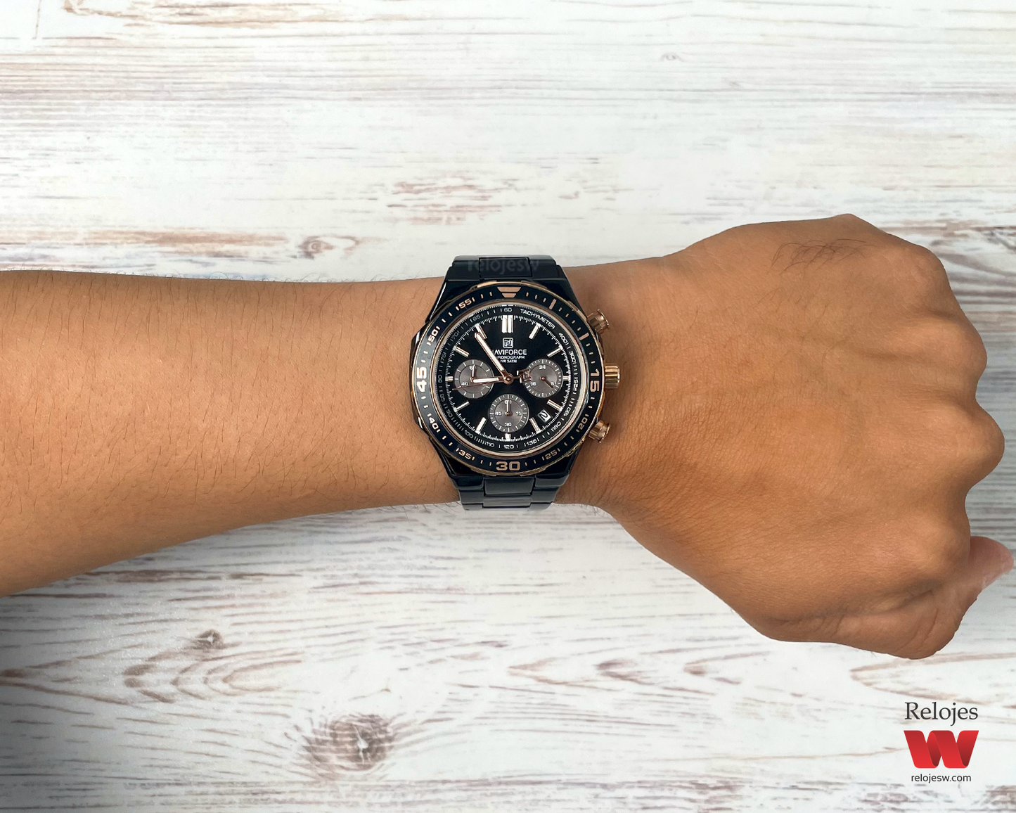 Reloj Naviforce Hombre Negro NF8049-NEOR