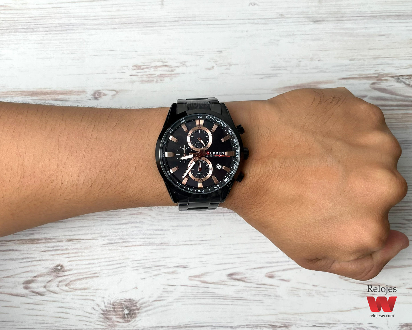 Reloj Curren Hombre Negro CU8445-NEOR