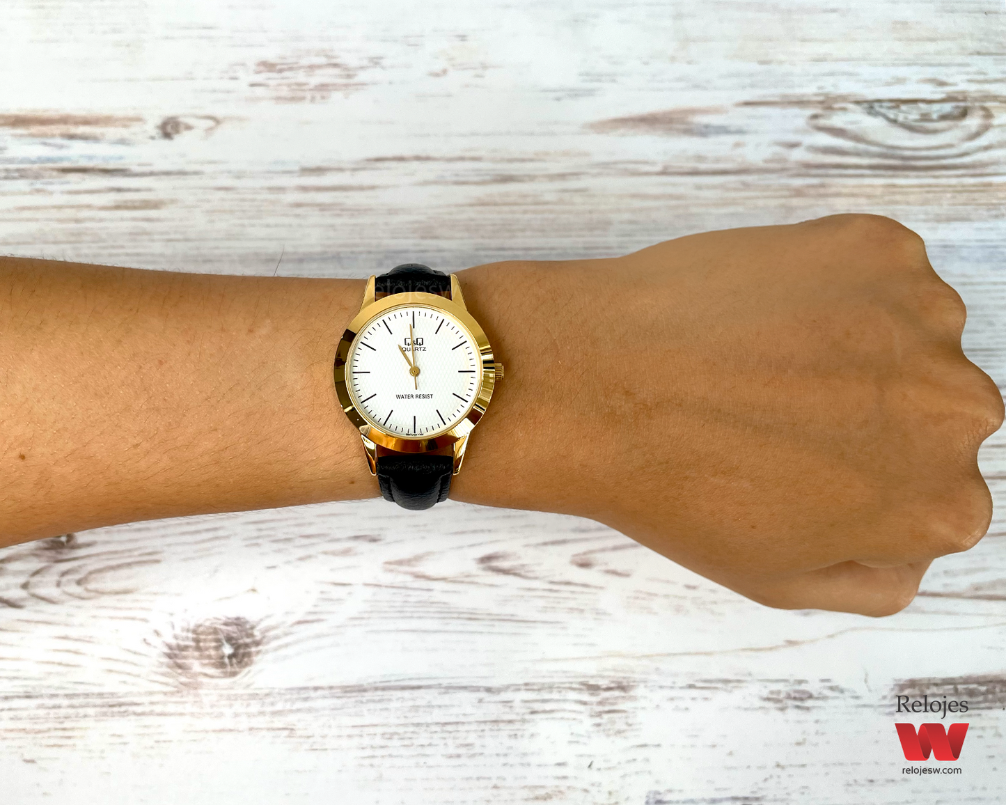 Reloj Q&Q Mujer Q947J101Y Negro Dorado
