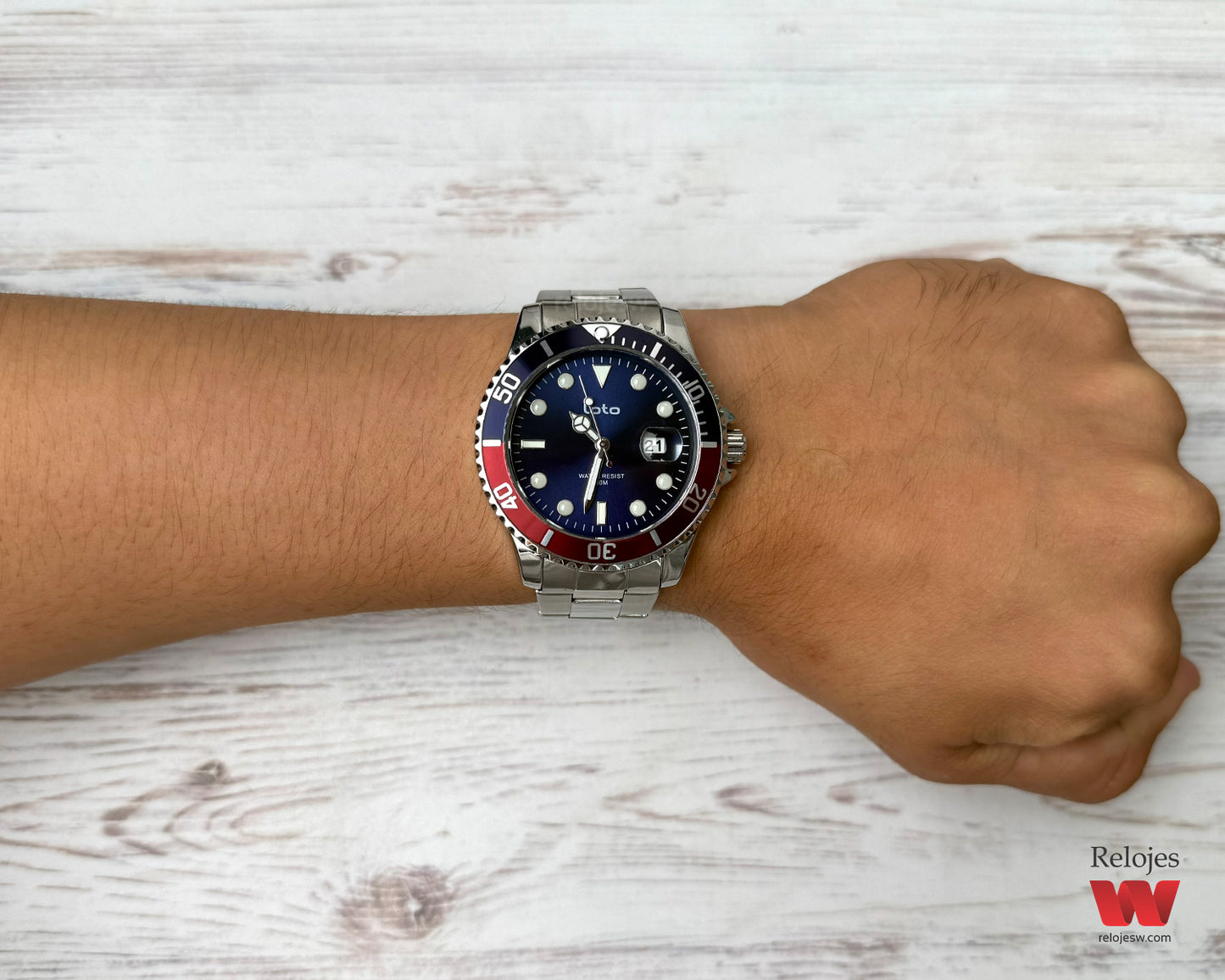 Reloj Loto Hombre Plateado LT-2526-PLAZRO