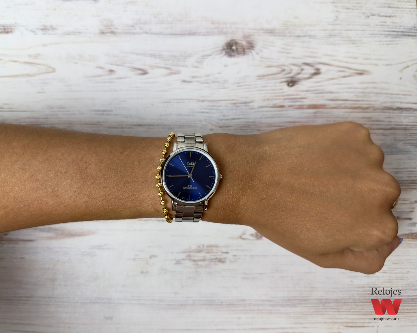 Reloj Q&Q Mujer Plateado Azul QZ01J212Y
