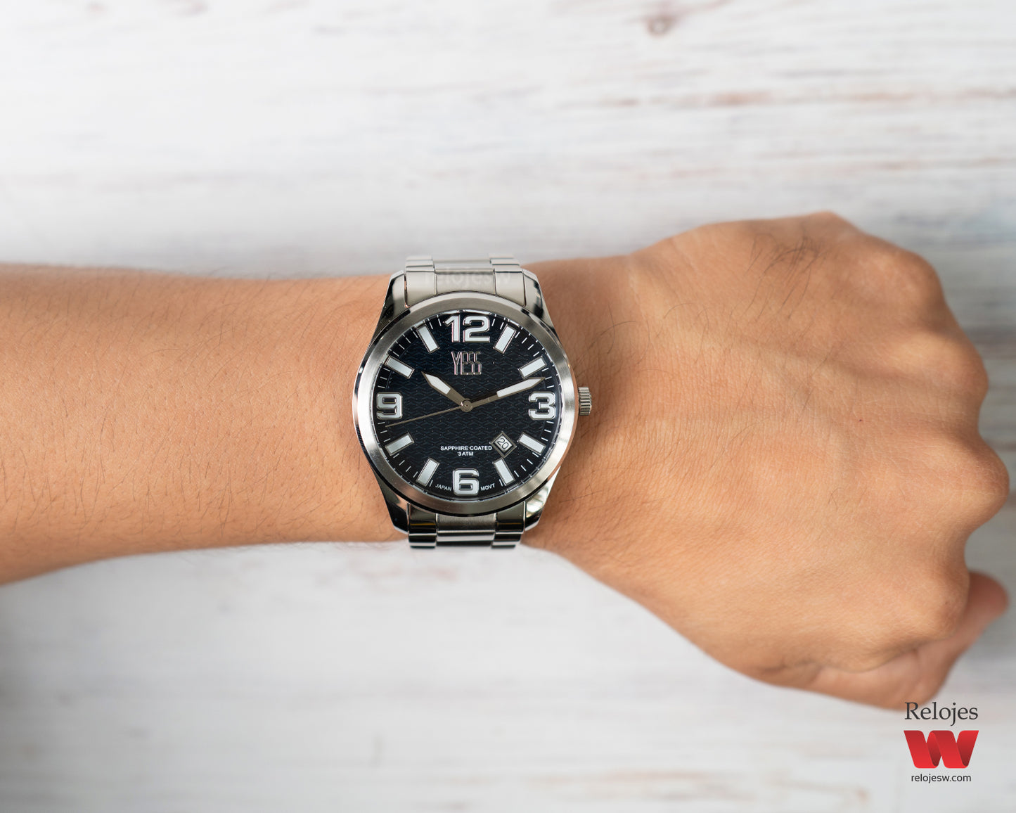 Reloj Yess Hombre Plateado Y25027-2