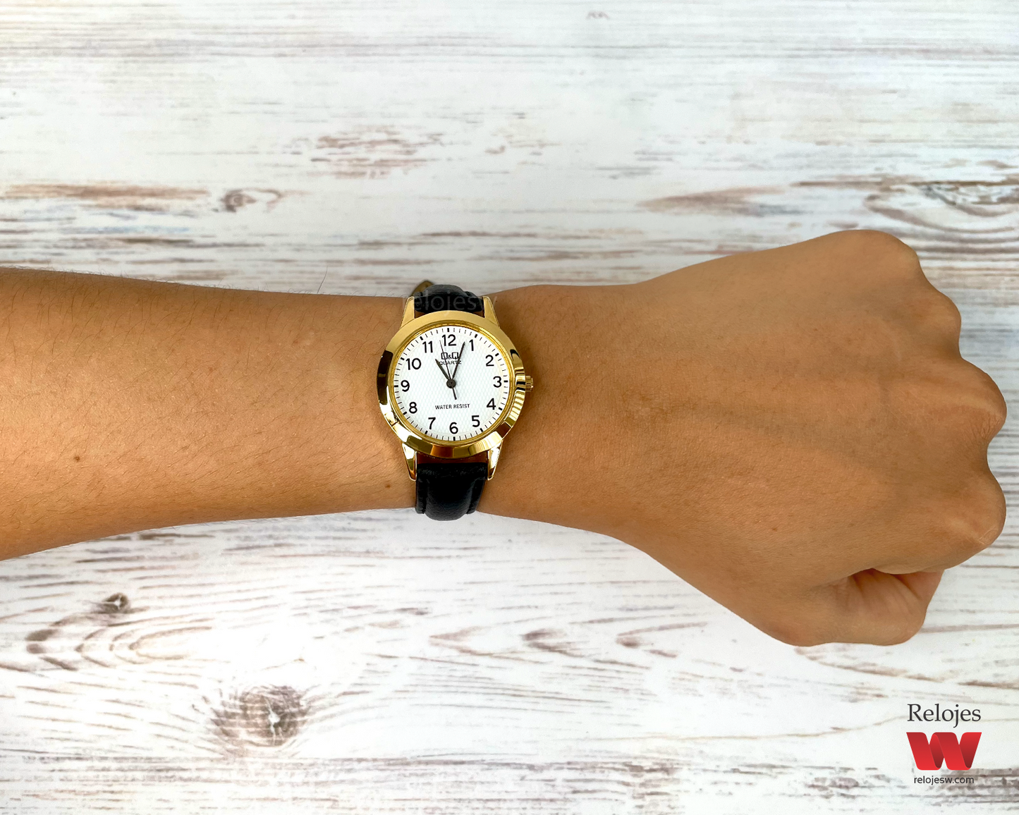 Reloj Q&Q Mujer Q947J104Y Negro Dorado