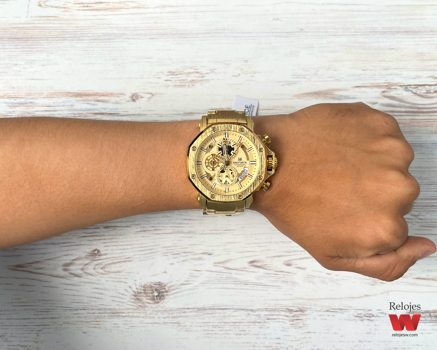 Reloj Naviforce Hombre Dorado NF8065-DODO