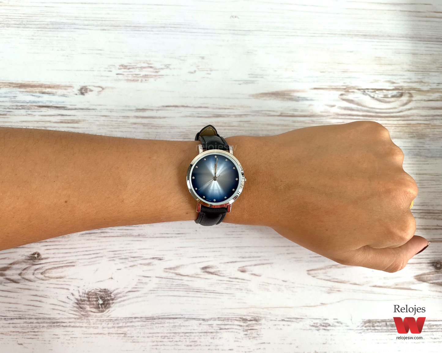 Reloj Q&Q Mujer QA21J822Y Negro Plateado