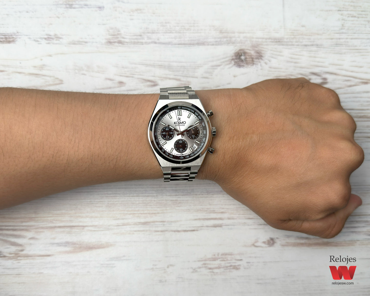 Reloj Kosmo Hombre Plateado K-645-PLPL