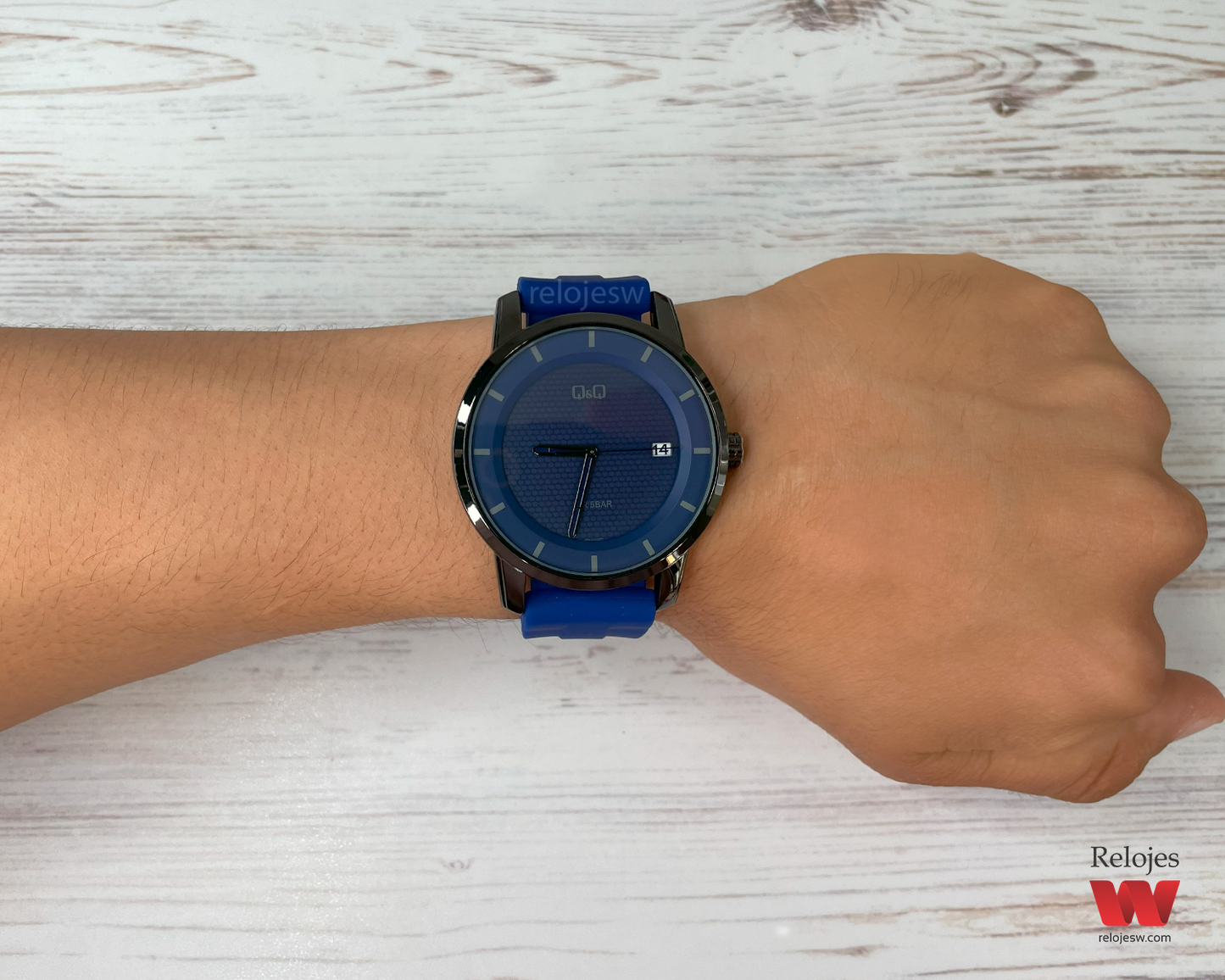 Reloj Q&Q Hombre Azul Negro A20A502Y