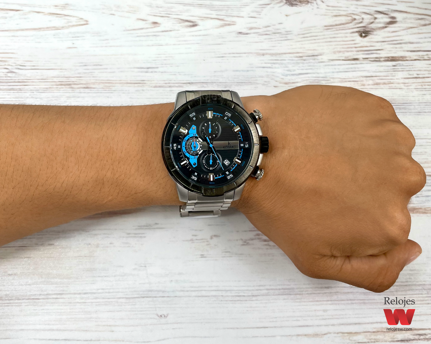 Reloj Kosmo Hombre K3999G Plateado Negro