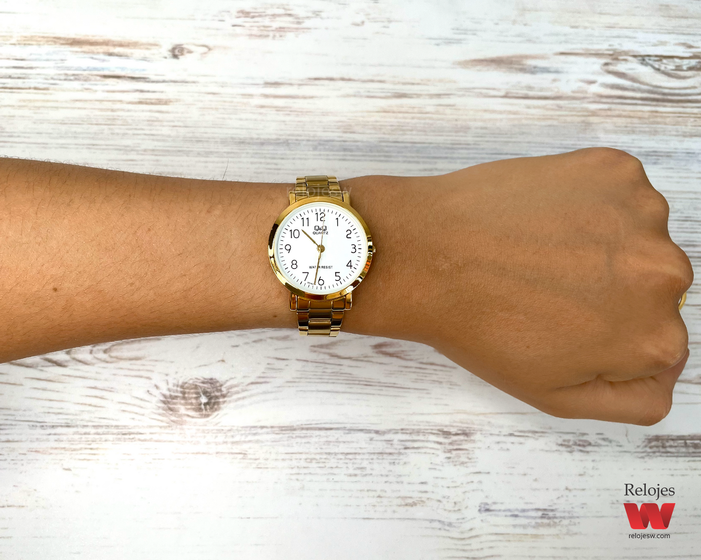 Reloj Q&Q Mujer Q979J004Y Dorado - Relojes W