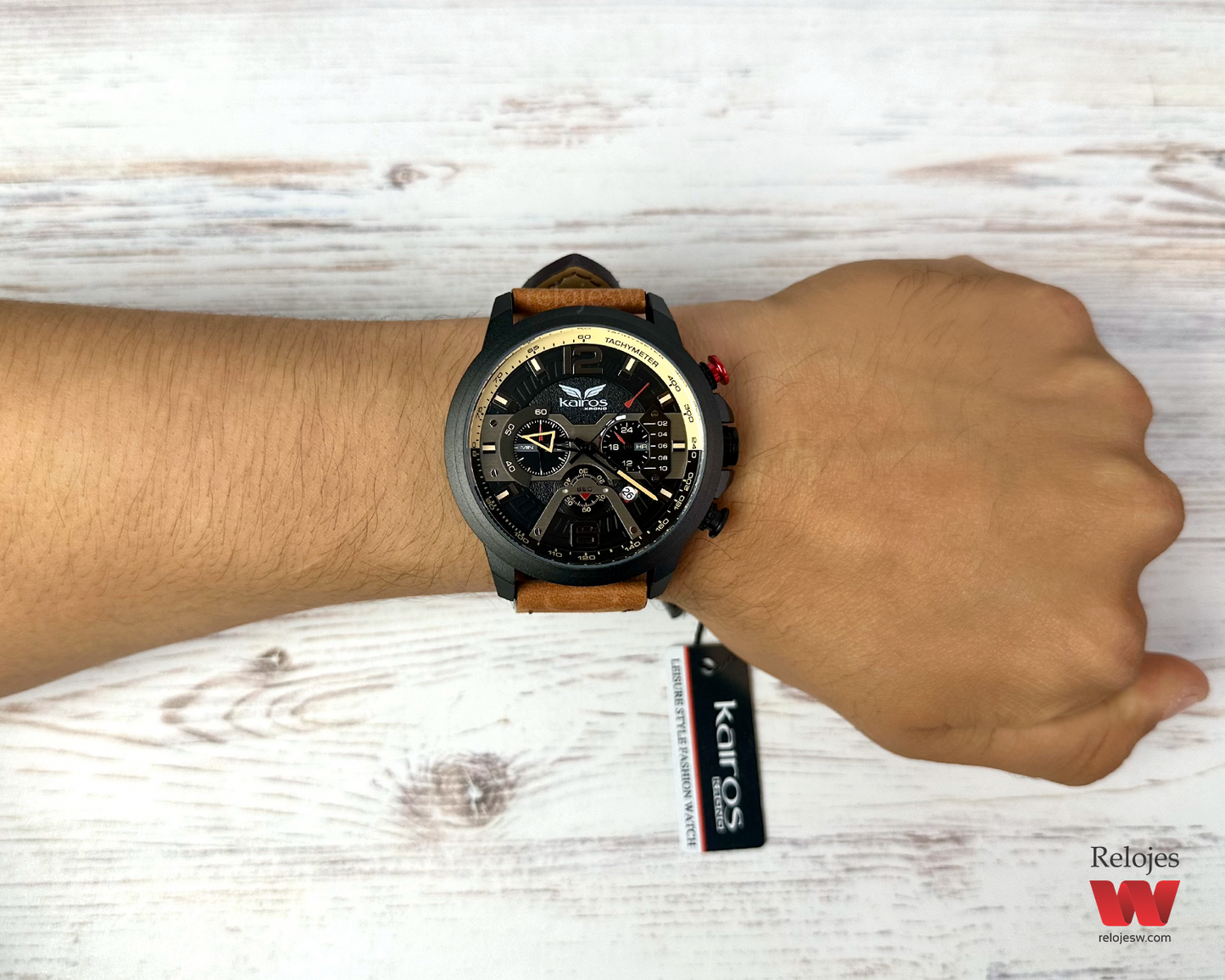 Reloj Kairos Hombre Café Negro KR8329-1
