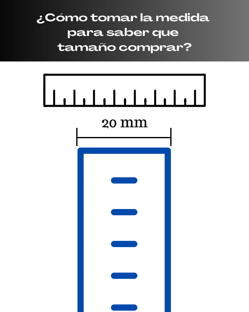 Correa para Reloj en Cuero Genuino Liso Azul