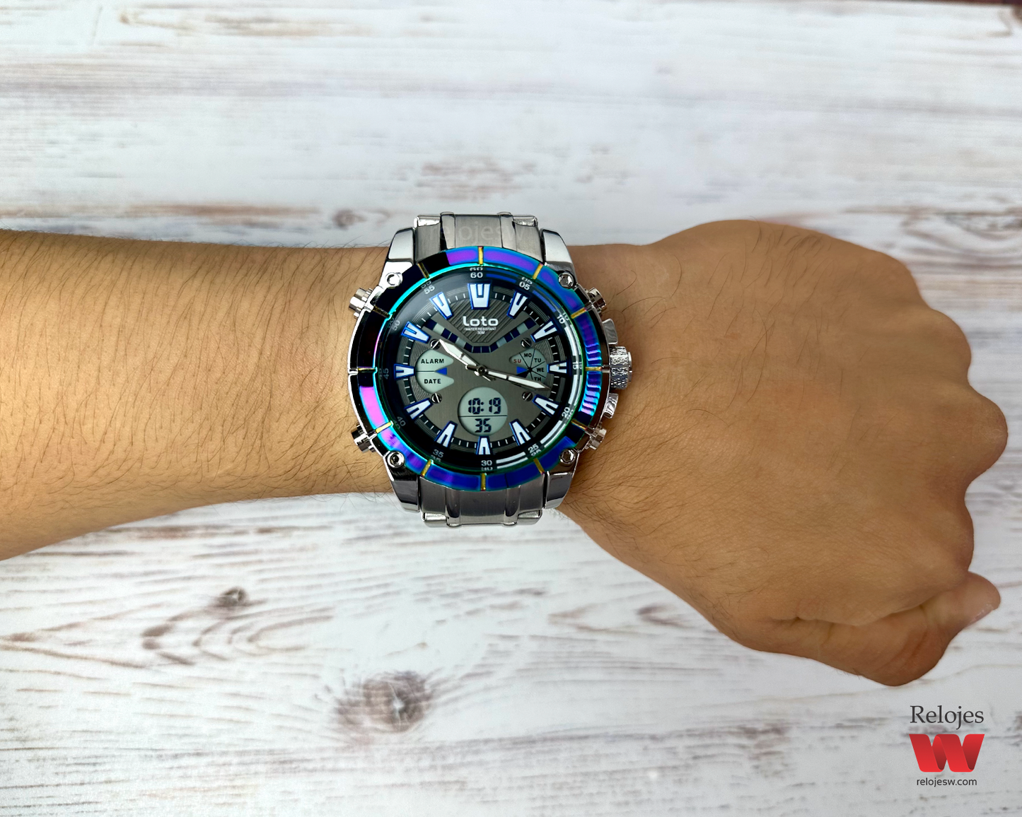 Reloj Loto Hombre Plateado LT-2376-PLTO