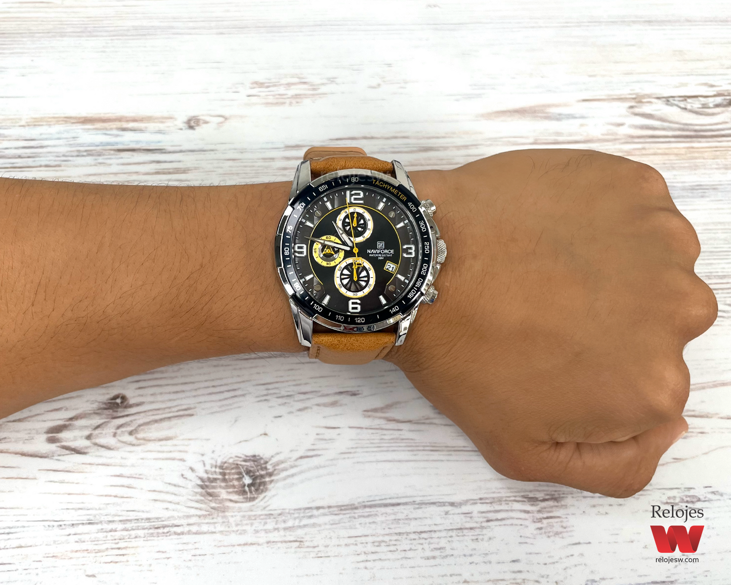 Reloj Naviforce Hombre NF8020L Café Plateado