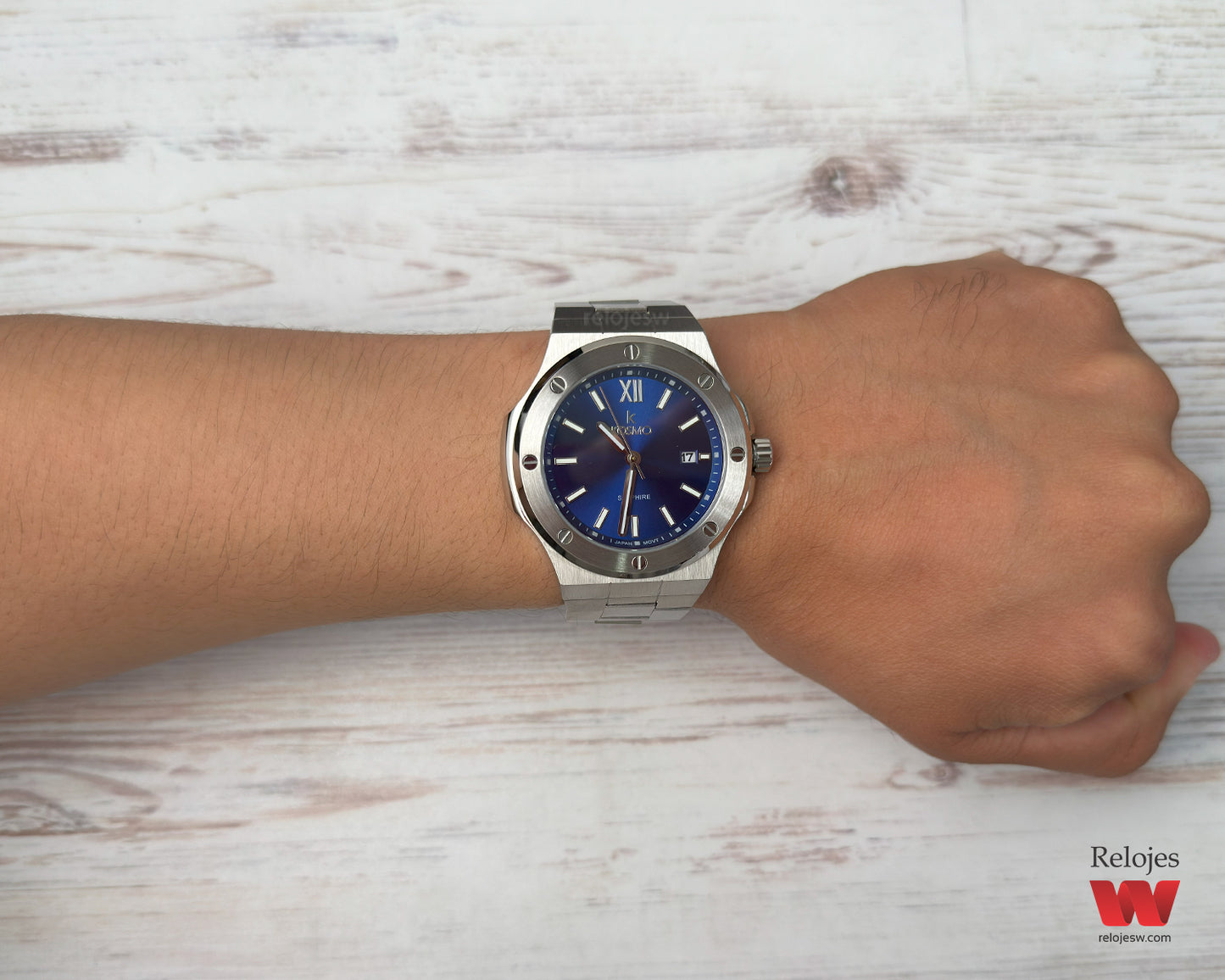 Reloj Kosmo Hombre Plateado K-501-PLAZ