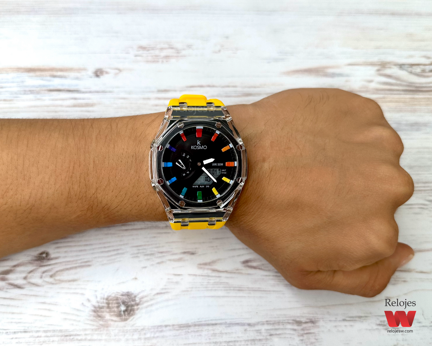 Reloj Kosmo Hombre K4010 Amarillo