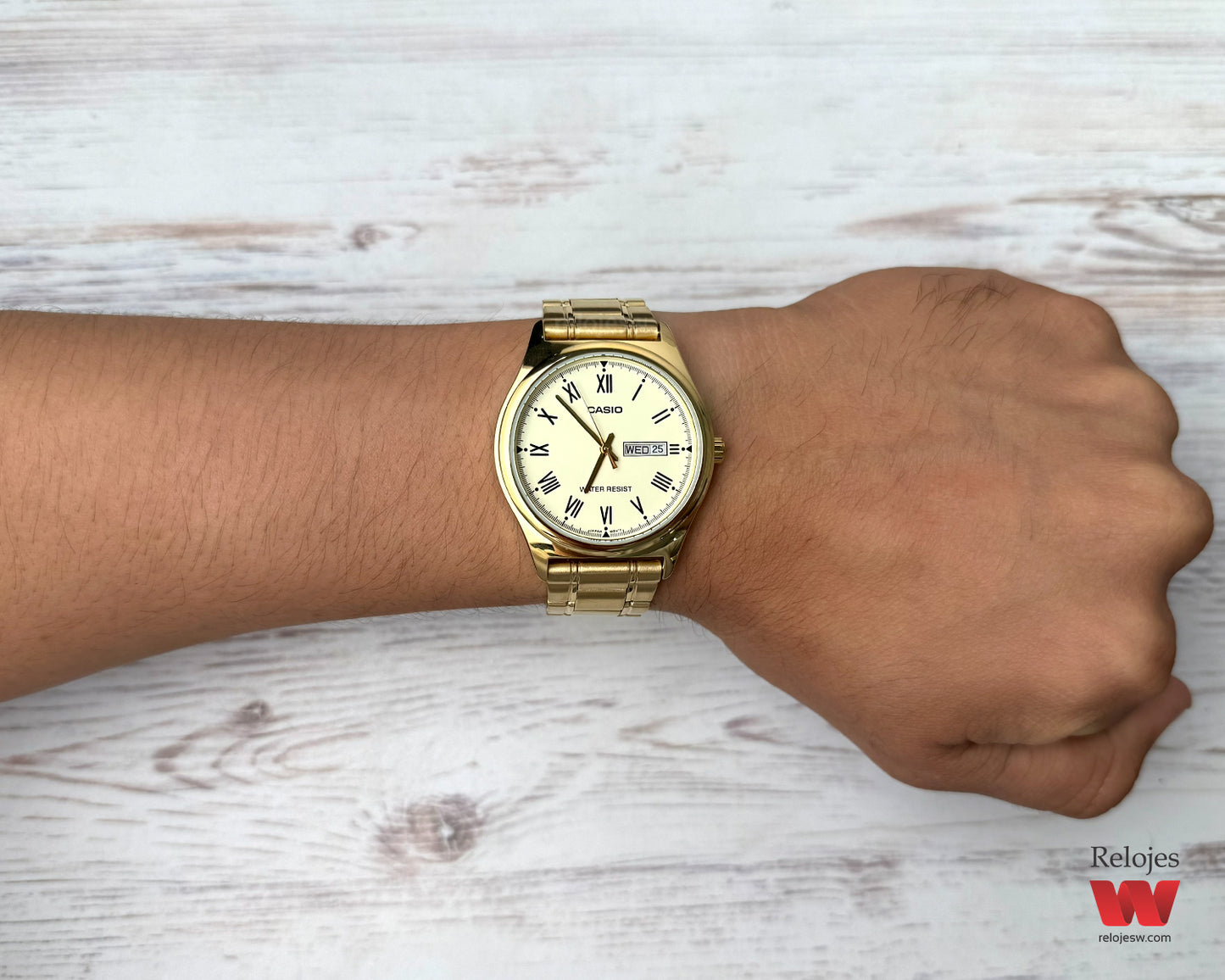 Reloj Casio Hombre Dorado MTP-V006G-9B