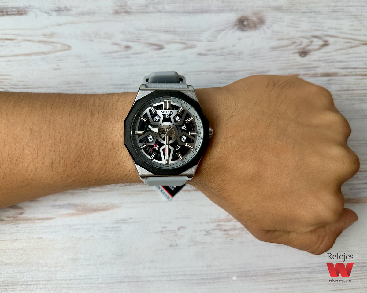 Reloj Kairos Hombre Gris Plateado KP8437-5B