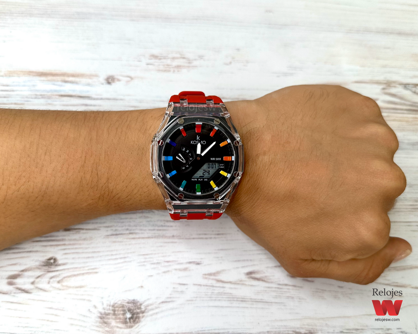 Reloj Kosmo Hombre K4010 Rojo