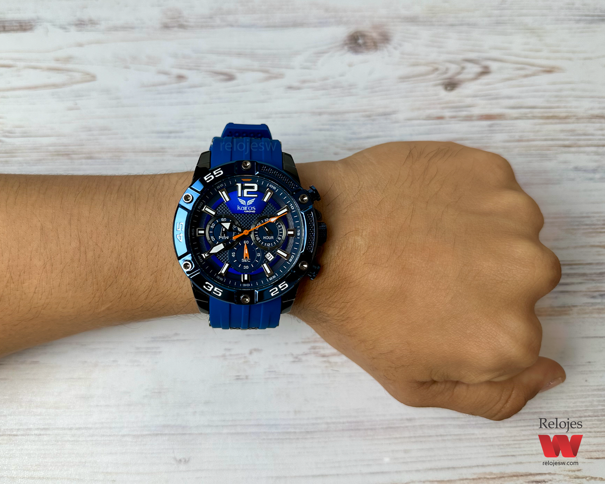 Reloj Kairos Hombre Azul Negro KR0349G-6