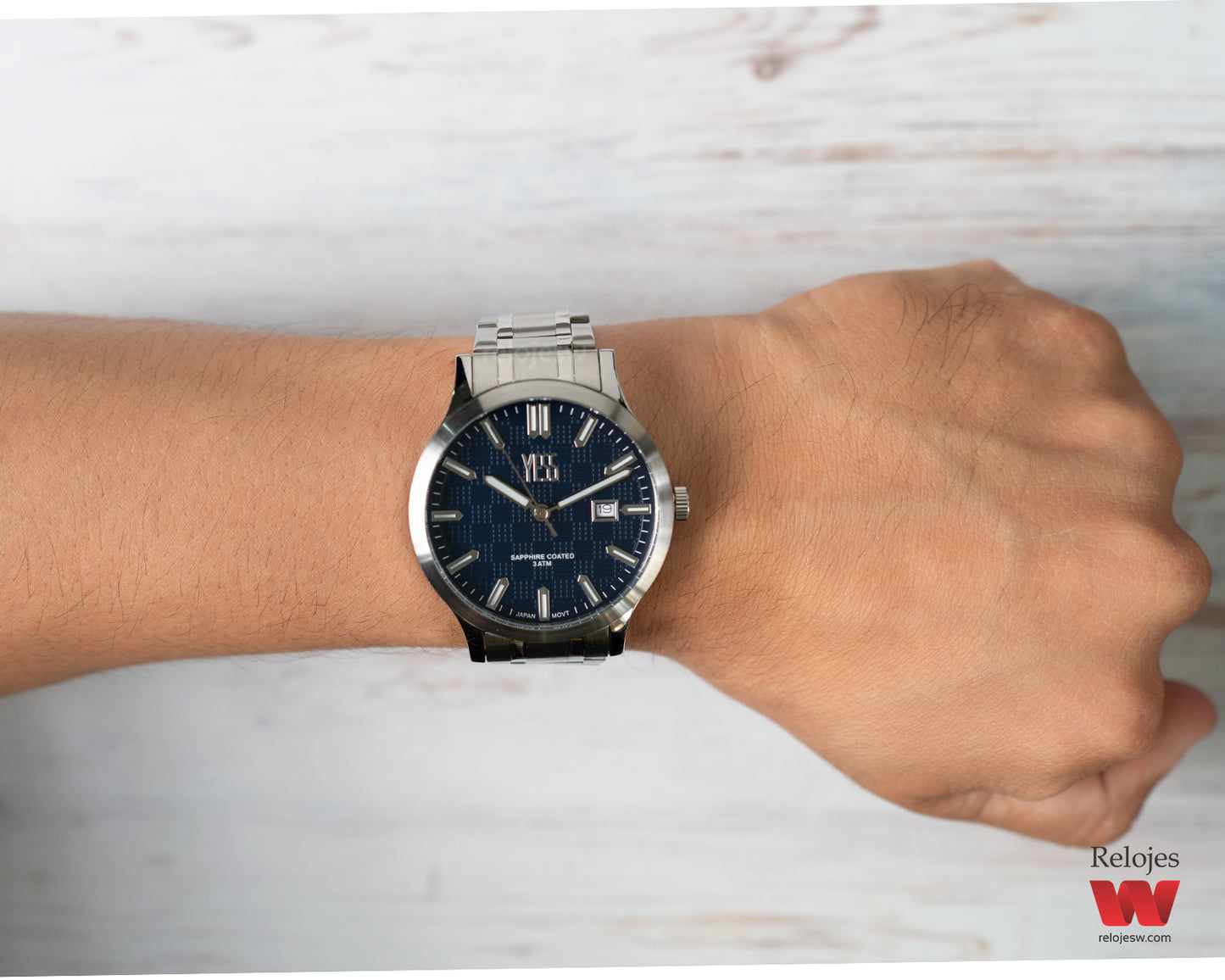 Reloj Yess Hombre Plateado Y25026-2