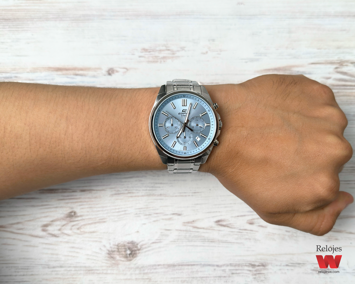 Reloj Casio Edifice Hombre Plateado EFV-650D-2BV