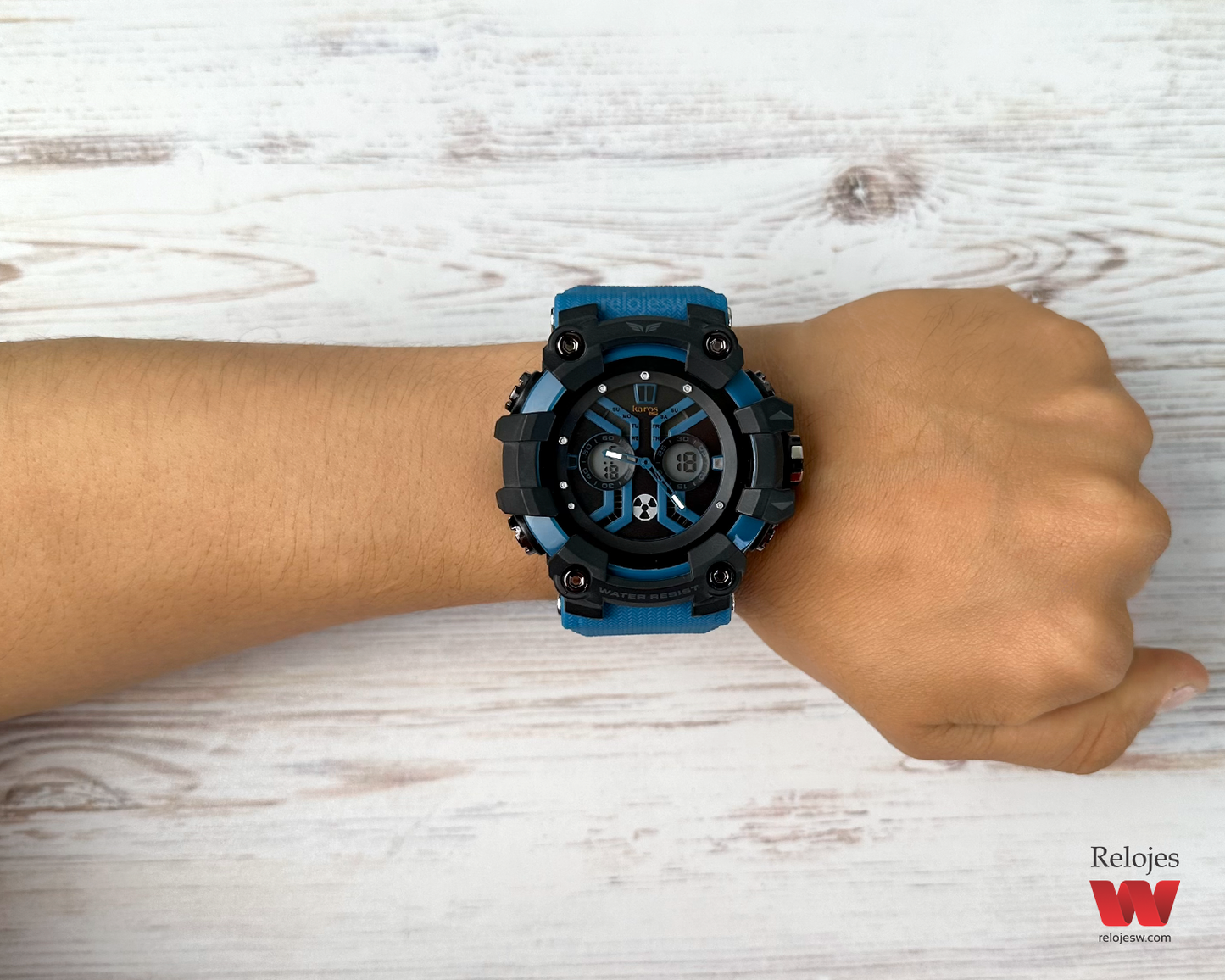 Reloj Kairos Hombre Azul Negro ADM1123-2