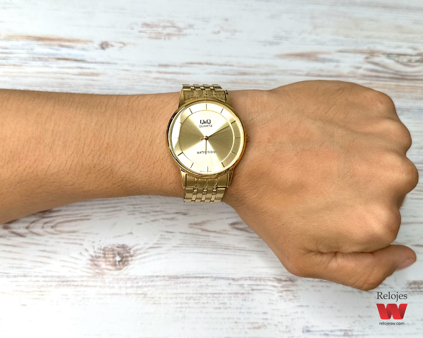 Reloj Q&Q Hombre QA56J010Y Dorado