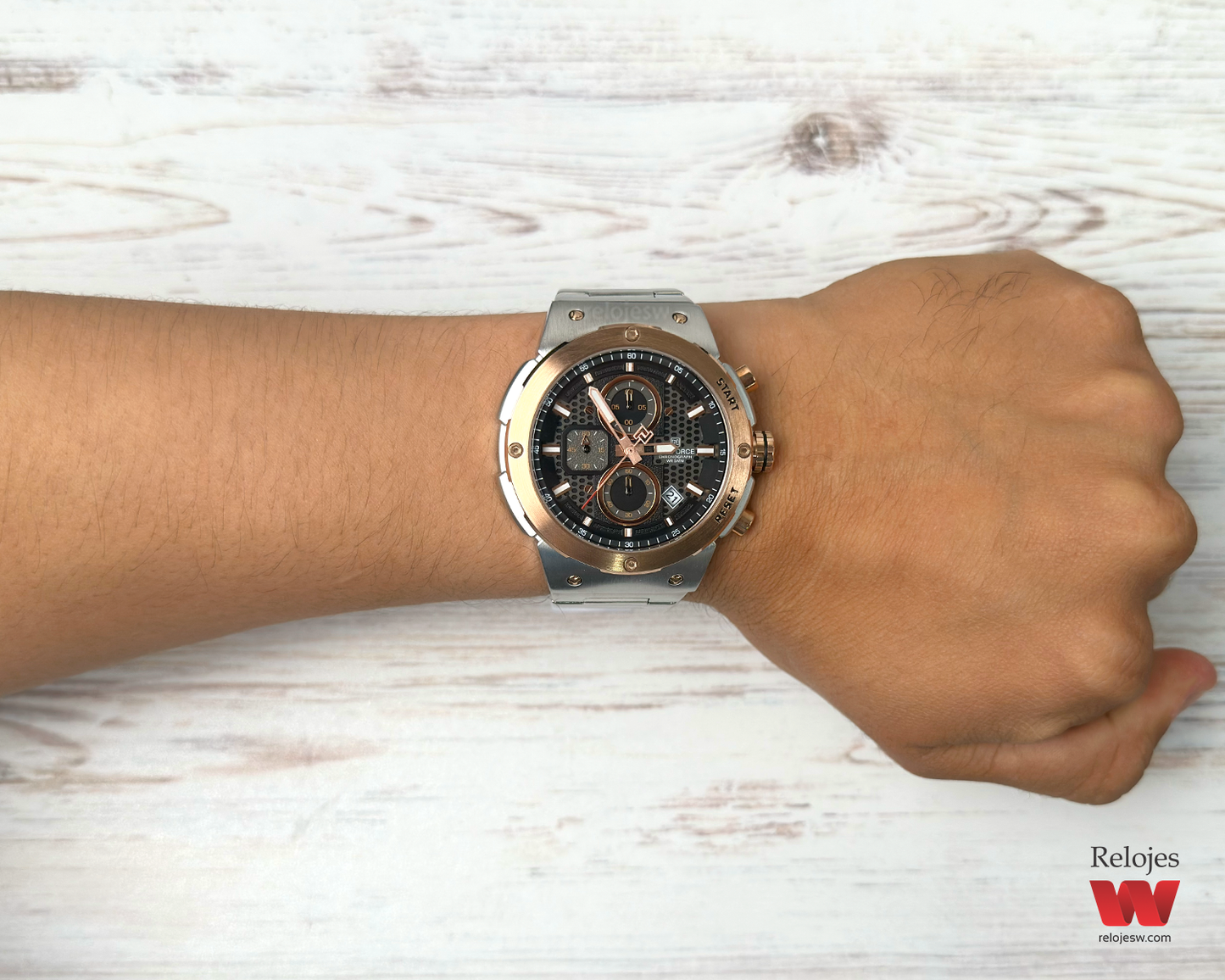 Reloj Naviforce Hombre Platedo Oro Rosa NF8072-PLOR