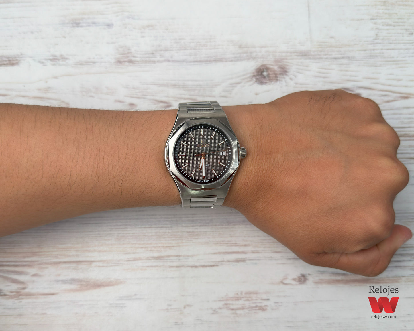 Reloj Kosmo Hombre Plateado K-609-PLNE