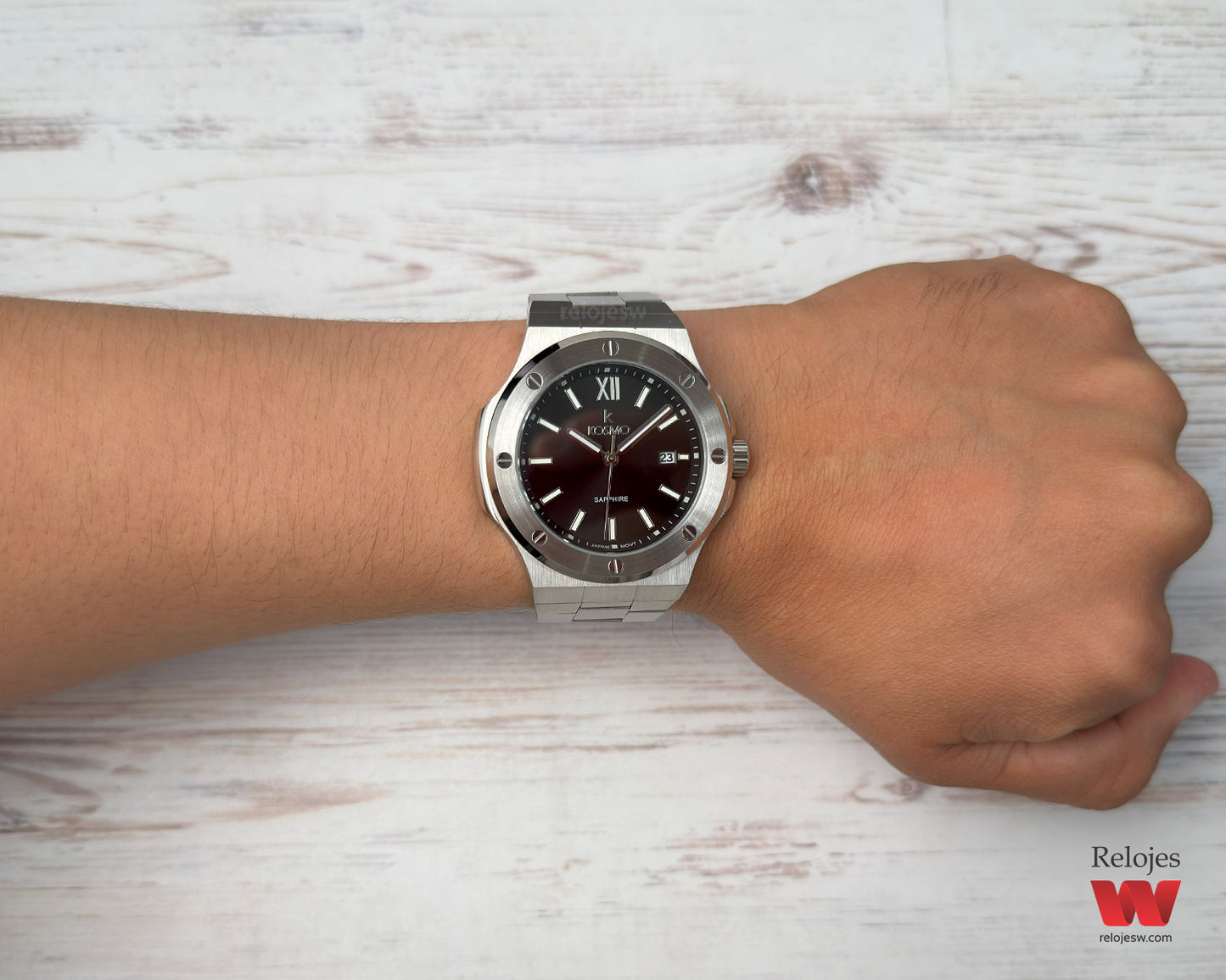 Reloj Kosmo Hombre Plateado K-501-PLNE