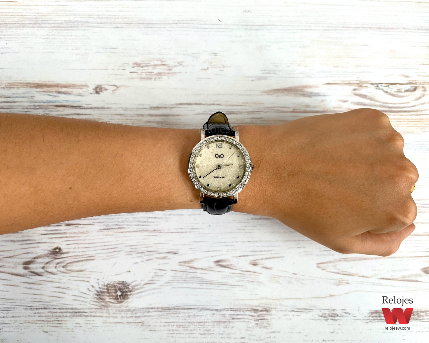 Reloj Q&Q Mujer QB45J301Y Negro Plateado