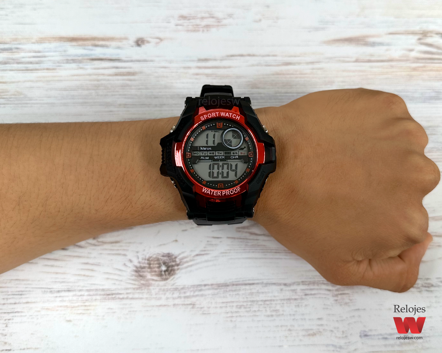 Reloj Kairos Hombre Negro Rojo DM0606-NERO