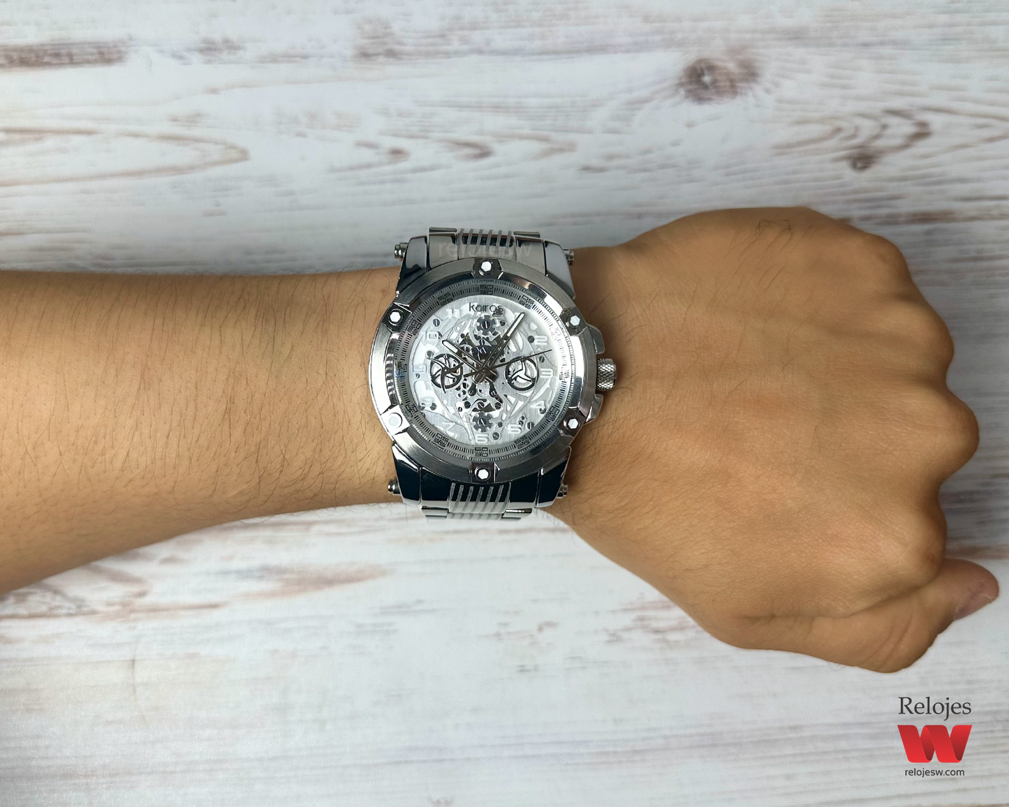 Reloj Kairos Hombre Plateado PR6300-2